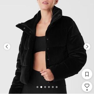 ALO Black Corderoy Puffer